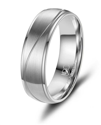 Marrya Titanium Vielsesringe med  stk 